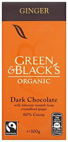 Ciocolata organica neagra cu ghimbir
