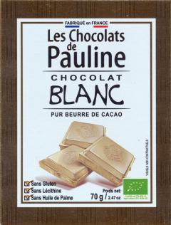 Ciocolata alba - Les Chocolats de Pauline