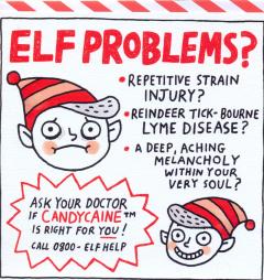 Felicitare - Elf Problems Greeting Card
