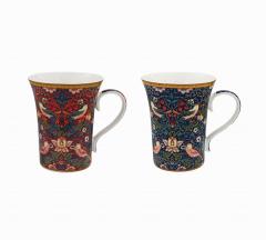 Set 2 cani - William Morris Strawberry Thief Lesser & Pavey