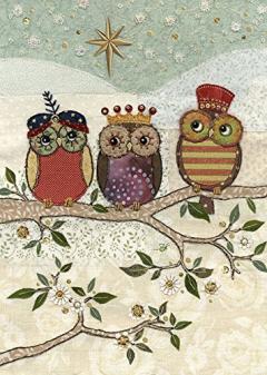 Felicitare - Bug Art Three Wise Owls