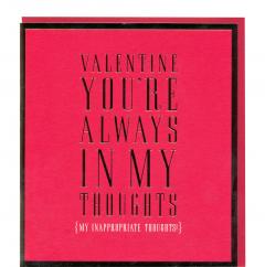 Felicitare - My Inappropiate Thoughts Pigment Productions