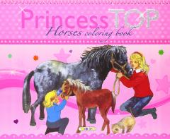 Princess Top Horses Coloring Book