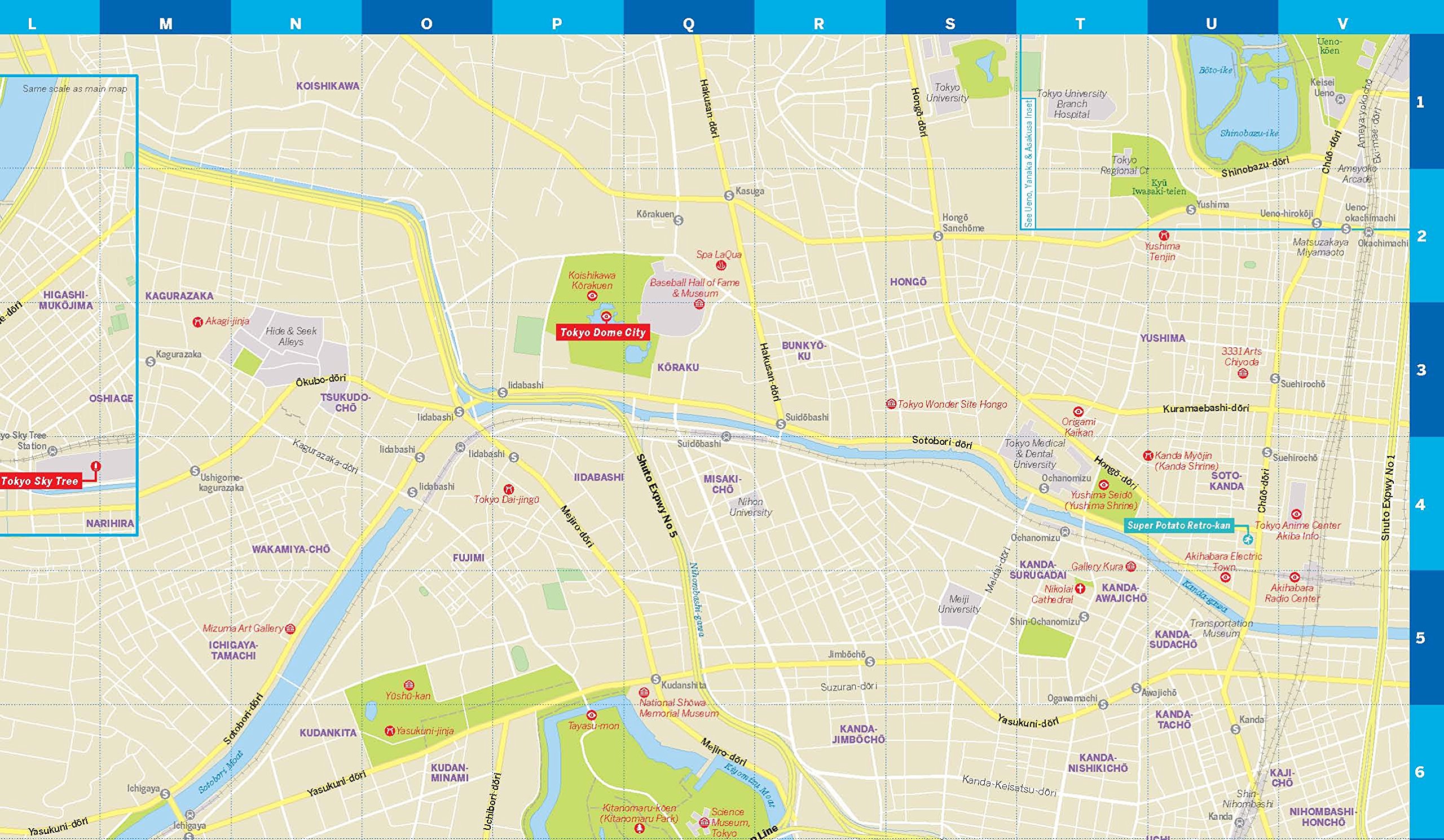 Lonely Planet Tokyo City Map
