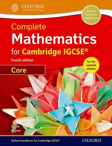Complete Mathematics for Cambridge IGCSE Student Book 4th edition