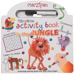 Wipe Clean Book With Pen - Marzipan in the jungle