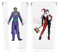 Set 2 pahare - Batman Comic Joker and Harley Quinn, 600 ml | GB Eye