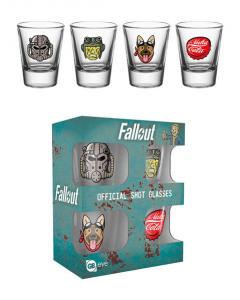 Set 4 Pahare pentru Shoturi - Fallout , 20 ml