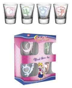 Set 4 Pahare pentru Shoturi - Sailor Moon , 20 ml GB Eye