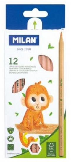 Set 12 creioane colorate - Milan
