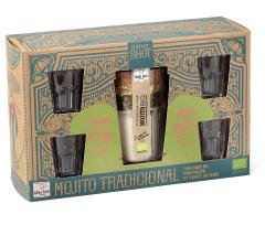 Set amestec pentru Mojito + 4 pahare - BIO + RO-ECO-007