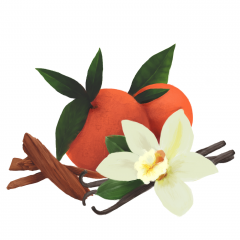 Lumanare parfumata - Portocale, Vanilie si Lemn de Santal