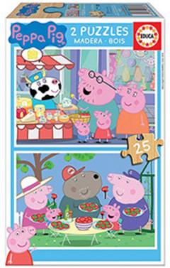Puzzle 2x25 piese - Peppa Pig
