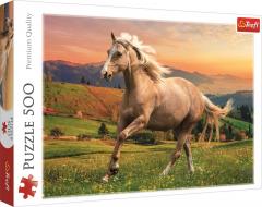 Puzzle 500 piese - Cai in galop la asfintit