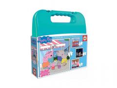 Puzzle 4in1 -  Peppa Pig with Case