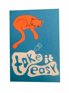 Felicitare handmade - Cat