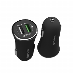 Incarcator auto Quick Charger 3.0 Super TOUCH, negru