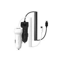 Incarcator auto cu cablu Type-C și un port USB