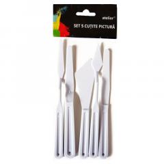 Set 5 cutite pictura plastic Atelier