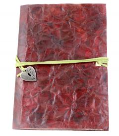 Jurnal - Heart, vintage cu aspect piele