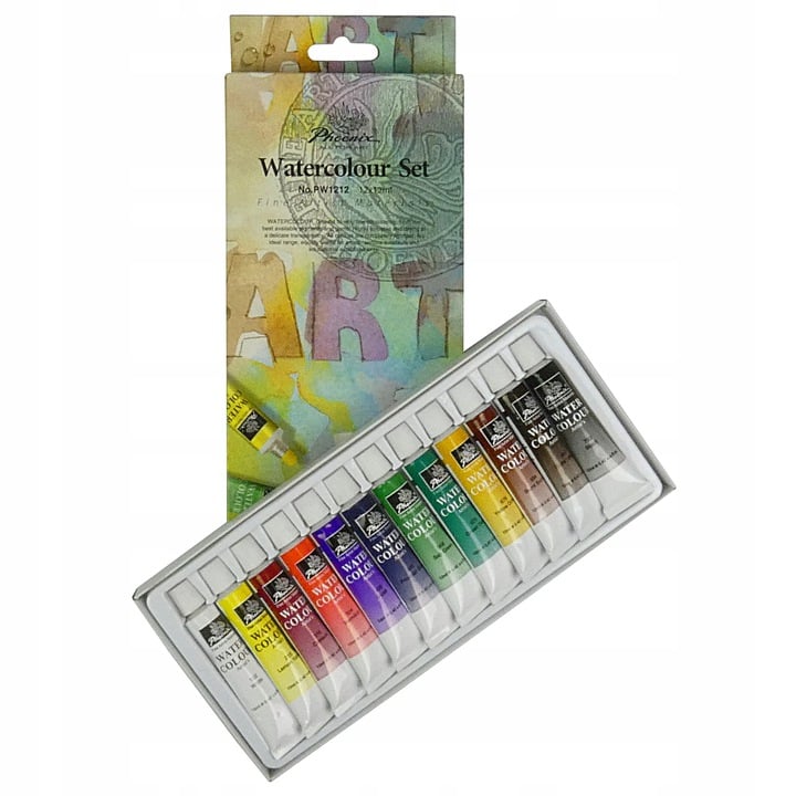 Set 12 culori acuarela Phoenix 12ml