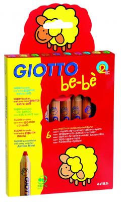 Set 6 creioane colorate - Giotto Bebe