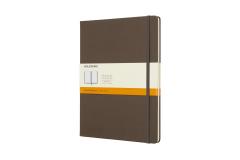 Carnet - Moleskine Classic Extra Large, Ruled, Brown Earth, Hard Cover