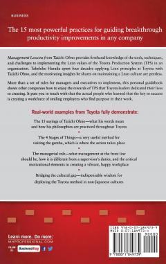 Management Lessons from Taiichi Ohno