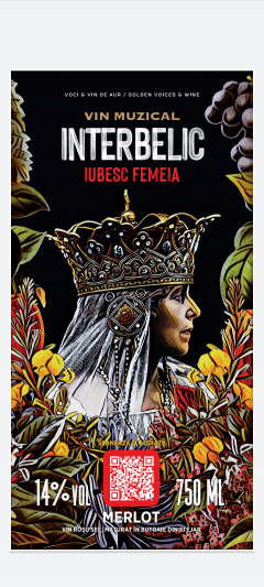 Vin muzical interbelic - Iubesc femeia, rosu, merlot, 2018, sec