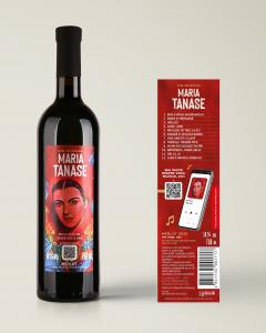 Vin muzical - Maria Tanase, rosu, merlot, 2018, sec