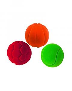 Set 3 mingi din cauciuc - Multicolore