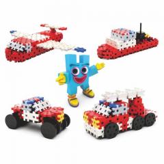 Set de constructie - Basic Fire Brigade 4in1, 153 piese