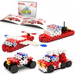 Set de constructie - Basic Fire Brigade 4in1, 153 piese