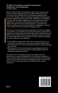 Effects of Compulsory Competitive Tendering and European Law on Local Authorities