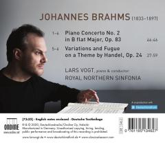 Brahms: Piano Concerto No 2. Handel Variations
