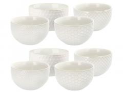 Set 8 boluri - Stoneware of White