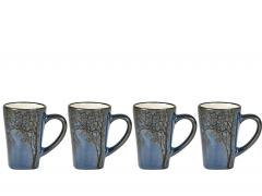 Set 4 cani - Espresso - Dark Blue