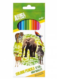 Creioane colorate - Animal Planet, 12 culori