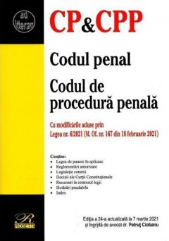 Codul penal. Codul de procedura penala