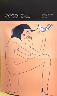 Pastile de ciocolata alba - Giant Buttons