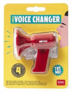Mini megafon cu schimbator de voce rosu