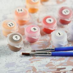 Set pictura pe numere - Colorful Buddha, 40x50 cm