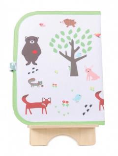 Set plansa napron si creioane - Forest