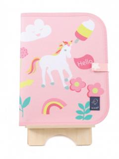 Set plansa napron si creioane - Unicorn
