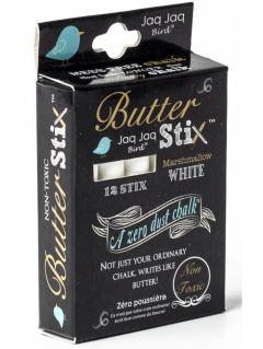 Set 12 creioane cerate - ButterStix - Alb