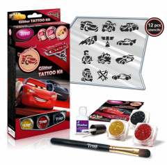 Kit tatuaje - Glitter Tattoo Kit: Cars 3