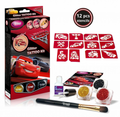 Kit tatuaje - Glitter Tattoo Kit: Cars 3