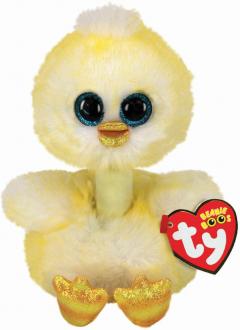 Jucarie de plus - Beanie Boos - Benedict Chick Cuddly, 15 cm