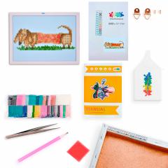 Goblen cu margele lipite - Tecket Lilo, 17x22 cm