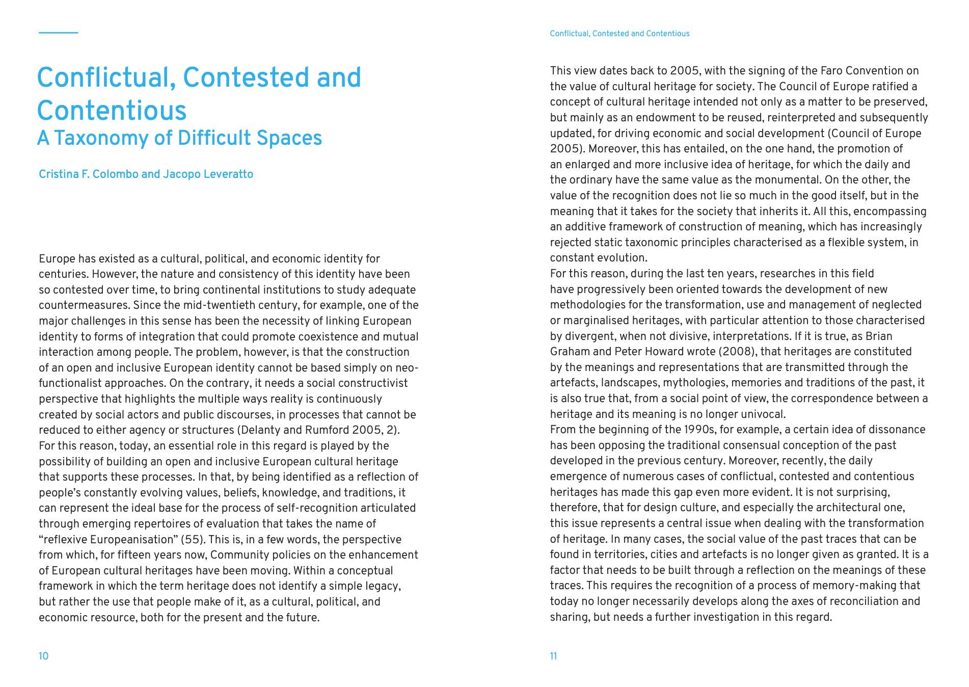 Congested Contested Space Contested Spaces, Concerted Projects - Cristina F. Colombo, Jacopo ...